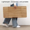 Bed Laptop Desk, Lap Desk with Legs, Laptoptisch£¬Adjustable Portable Bamboo Laptop Table Eating Eating Betttisch 17-23cm - 4 of 4