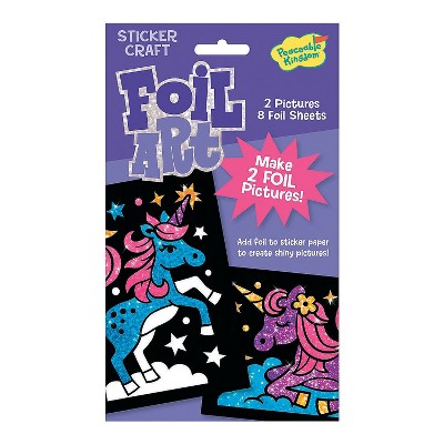 MindWare Unicorns Foil Art Sticker Pack - Stickers -8 Pieces