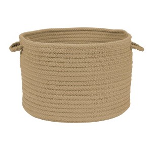 Colonial Mills Simply Home Solid - Cuban Sand 24"x24"x14"  100% Polypropylene Round - 1 of 4