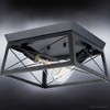 Urban Ambiance Luxury Industrial Ceiling Light 6''H x 12''W,  Midnight Black Finish,  Berkeley Collection, UHP3924 - 4 of 4