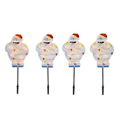 Rudolph the Red-Nosed Reindeer 12in Rudolph PreLit PVC Pathway Markers 4count BumbleS, White
