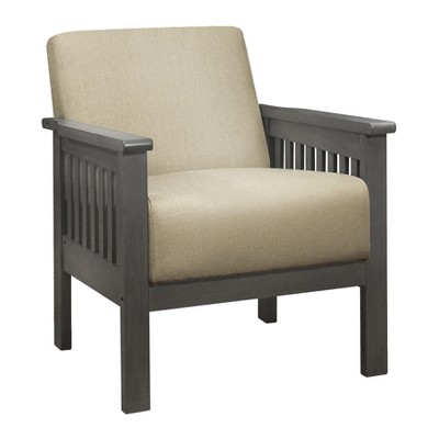 NicBex Textured Accent Chair,Upholstered Living Room Chair with Mid-Height Backrest and Rubberwood Frame,Recliner Chair for Living Room
