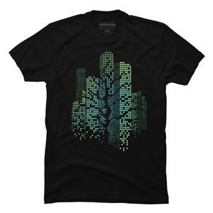 Men's Design By Humans City Lights and Tree By alnavasord T-Shirt - 1 of 2
