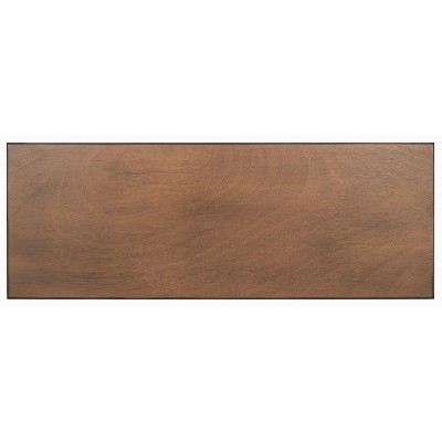 Landers Brown Pine 2-Drawer Console Table with Storage