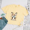 Simply Sage Market Coquette Bunny Dot Bow Boxy Crop Top - 3 of 4