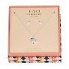 FAO Schwarz Silver Tone Cupcake Necklace and Earring Set - 2 of 2