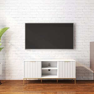 GDFStudio Ellis Modern 47.2" Wood TV Stand with Shelf - 1 of 4