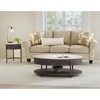 Nica 2PC Occasional Table Set in White and Brown-Coffee Table and End Table - 2 of 4