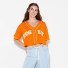 Women's Game Day Cropped Elbow Sleeve V-Neck Athletic Jersey - Wild Fable™ - 2 of 3