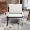 XINGHANZHENXUAN Modern Accent Lounge Chair, Comfortable Armchair with Cushioned Seat and Backrest for Living Room or Bedroom - 2 of 4