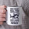 What Doesn’t Kill You Makes You Stronger Except Sharks Personalized Mug, Sarcastic Ocean Gift with Custom Name Non-Custom 12oz - 4 of 4
