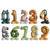 Unique Bargains Standing Animal Print Number Balloon Foil Decoration for Party Colorful - 2 of 4