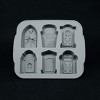 JDICTION Halloween Silicone Ice Cube Trays - RIP Gravestone Mold, Food-Grade Reusable for Ice, Candy, Cake, Soap & Party Decor - 4 of 4