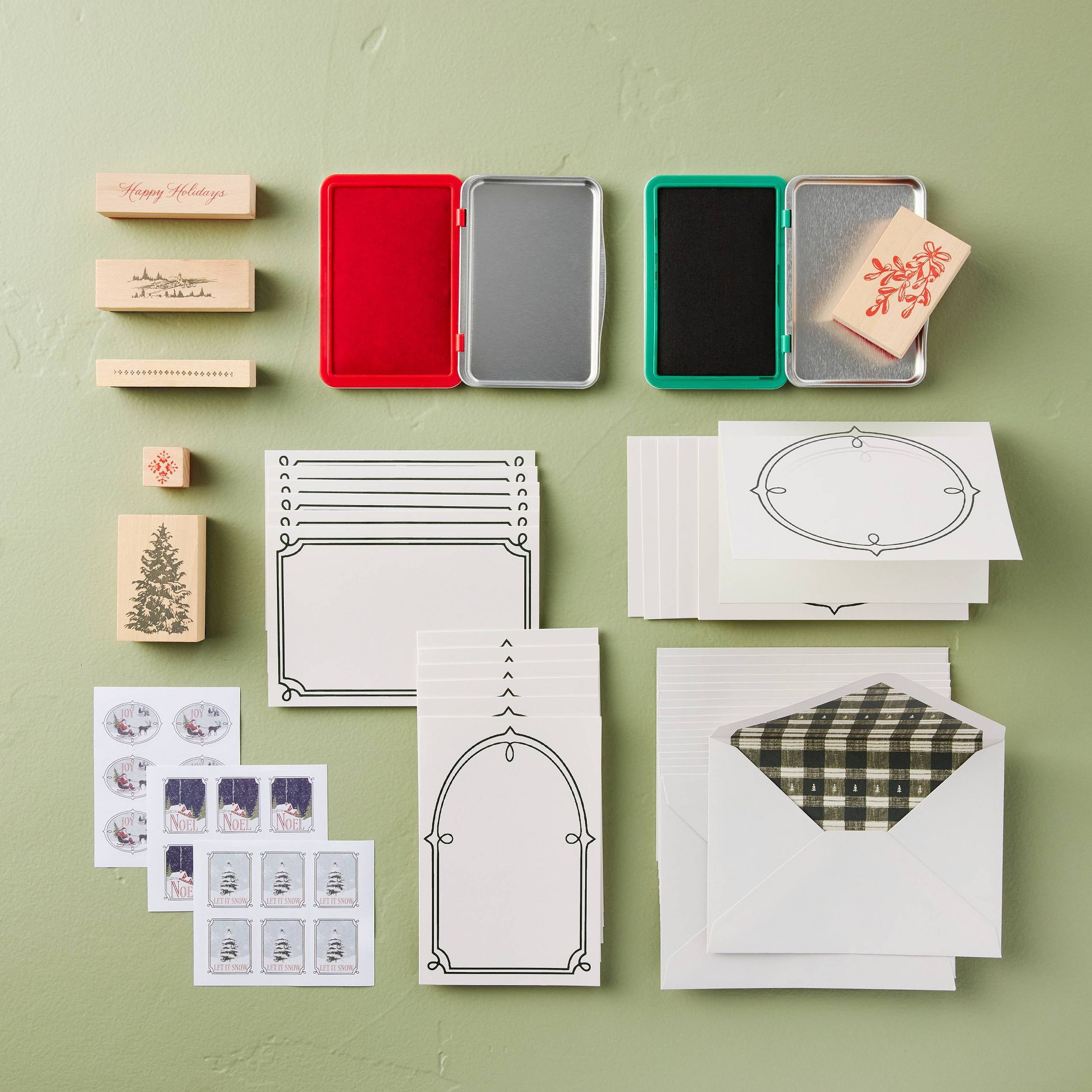 Holiday Postcards with Stamps Kit - Hearth & Hand™ with Magnolia