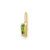 Black Bow Jewelry Aug Synthetic Peridot 14k Yellow Gold Heart Pendant Enhancer, 5mm - 2 of 4