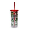 Silver Buffalo Disney Lilo & Stitch Santa Outfit Carnival Cup With Lid And Straw | Holds 20 Ounces - 2 of 4