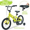 16 Inch Road City Bike For Toddlers Kids, Steel Frame Road Bike With Training Wheels, Lightweight Kids City Bike - 2 of 4