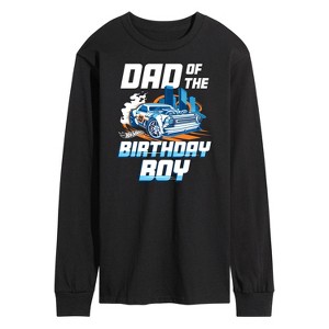 Men's - Hot Wheels - Dad Of Birthday Boy Long Sleeve Graphic T-Shirt - 1 of 3