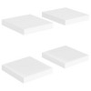 vidaXL Floating Wall Shelves 4 pcs White 9.1Inchx9.3Inchx1.5Inch MDF - 2 of 4