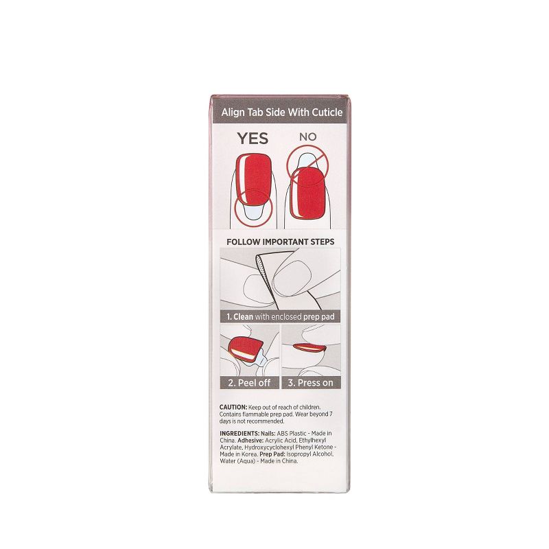 Kiss imPRESS Press-On Manicure Fake Nails - Reddy or Not - 90ct, 3 of 7