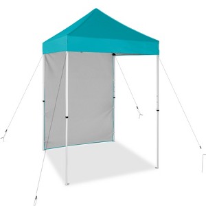 EAGLE PEAK 5x5ft Easy Setup Pop Up Canopy Tent with One Wall - 1 of 4