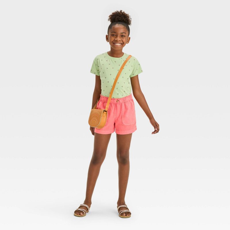 Girls&#39; Pull-On Paper Bag Waist Woven Shorts - Cat &#38; Jack&#8482;, 4 of 5