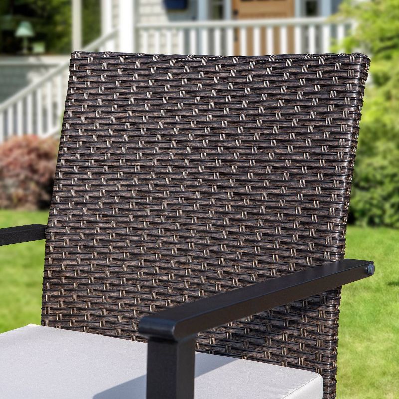 2pk Outdoor Wicker Arm Chairs - Captiva Designs, 6 of 13