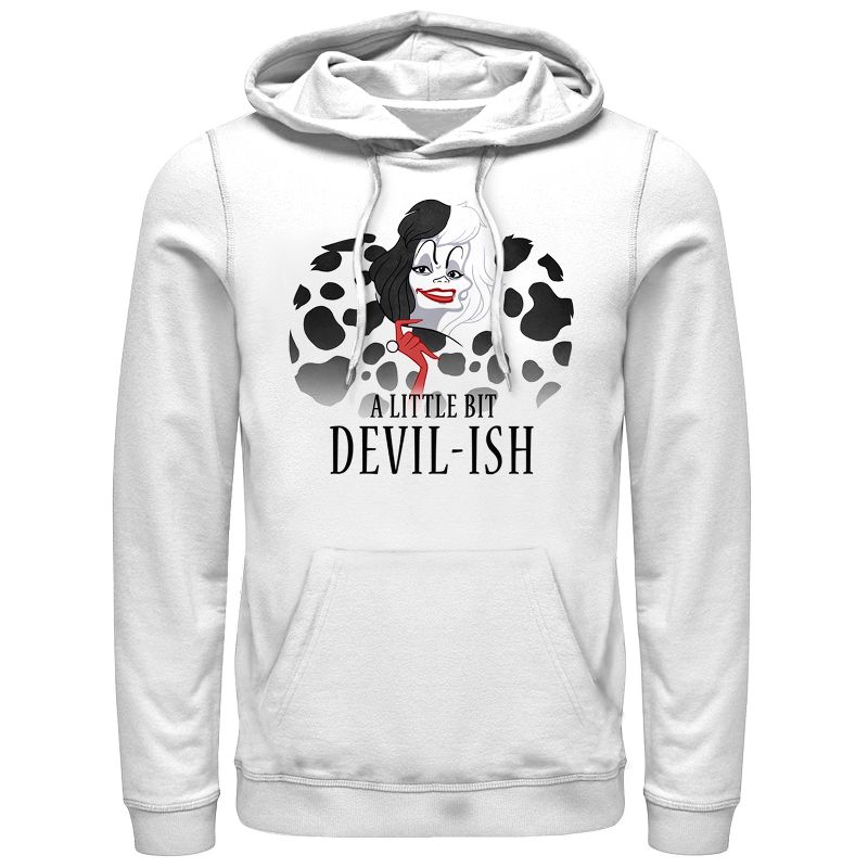 Men's One Hundred and One Dalmatians Cruella Devilish Pull Over Hoodie, 1 of 4