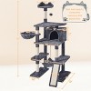 Yaheetech 70"H Large Cat Tower with Condo & Scratching Posts - 3 of 4