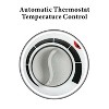 Optimus 1,500-Watt-Max Portable Fan Heater with Thermostat, H-1322 in White - 3 of 4