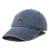 Dalix Red Panda Embroidered Cotton Dad Hat Cute Animal Adjustable Baseball Cap for Outdoor Style Womens - 4 of 4
