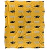University Of Wisconsin Milwaukee Logo Pattern Silky 50x60 Blanket, 1 Sided - 2 of 4