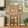 Dexmalle 72" Tall Fluted Wood Kitchen Pantry - 4 of 4