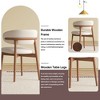 Okak Modern Style Armless Wooden Dining Chairs for Kitchen Dining Room,PU Leather Upholstered Seating Dining Chair Set of 2 - 3 of 4