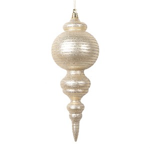 Vickerman 10" Matte with Glitter Finial Ornament - 1 of 1
