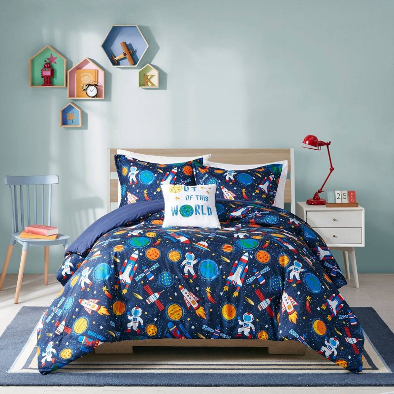 Bryson Ultra Soft Galaxy Outer Space Print Kids' Comforter Set - Mi Zone, 4 of 10
