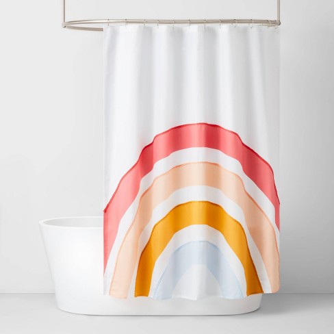 Rainbow Shower Curtain Pillowfort, Shower Curtain For Stall Target