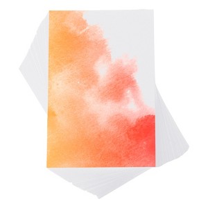 Unique Bargains Pure Cotton Water Coloring Paint Papers 100 Pcs White - 1 of 4
