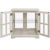 Lyngins Storage Cabinet with Adjustable Shelves,Bathroom Cabinet with Lattice Doors for Living Room,Bathroom - 2 of 2