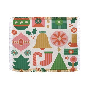 Carey Copeland Gifts of Christmas 56"x46" Woven Throw Blanket - Deny Designs - 1 of 4