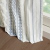 Wikineon Cotton Printed Curtain Panel with Chenille Stripe and Lining 50x108 - 2 of 4