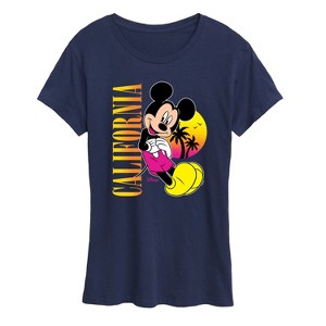 Women's - Disney - Mickey Mouse California Short Sleeve Graphic T-Shirt - 1 of 4