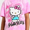 Girls' Hello Kitty Short Sleeve Oversized Graphic T-Shirt - Pink - 2 of 4
