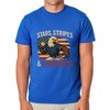 Men's 4th of July Stars Stripes and Strikeouts Patriotic Funny T-Shirt - 2 of 4