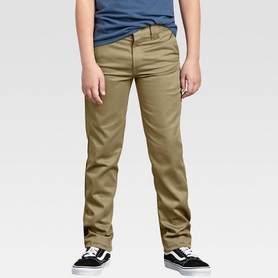 boys slim khaki pants