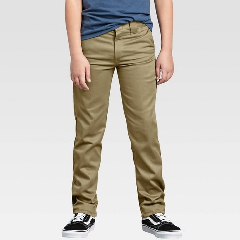 Boys Slim Fit Straight Leg Pants