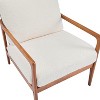 Kumasinova Polyester/Boucle Modern Accent Chair with High Back,Lounge Chair with Solid Wood Frame,Comfy Reading Chair for Living Room,Bedroom - 4 of 4