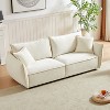 NicBex 88 Inch Chenille Sofa,3-Seat Couch with 2 Pillows for Living Room,Bedroom,Office,Apartment - 2 of 4