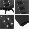 INSPIRE CHIC Women's Elastic Wide Corset Vintage Lace-up Tied Cinch Waspie Waist Belts 1Pc - 3 of 4