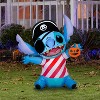 Gemmy Airblown Inflatable Stitch w/Pirate Costume Disney, 3 ft Tall, Multicolored - 2 of 4